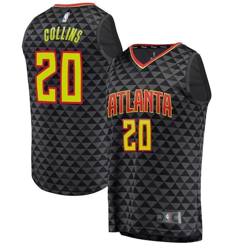 John Collins Atlanta Hawks Jersey  Icon Edition  Black