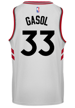 Load image into Gallery viewer, Raptors Adult Swingman Association Jersey  Gasol  White