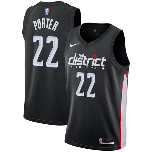 Men's Nike Otto Porter Black Washington Wizards City Edition Swingman Jersey  Black