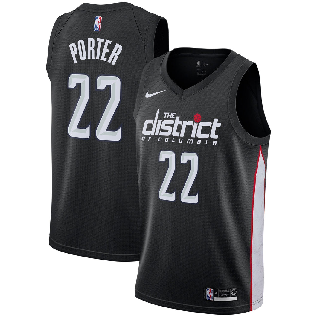 Men's Nike Otto Porter Black Washington Wizards City Edition Swingman Jersey  Black