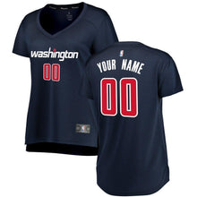 Load image into Gallery viewer, Women&#39;s Fanatics Branded Navy Washington Wizards Fast Break Replica Custom Jersey – Statement Edition  Navy