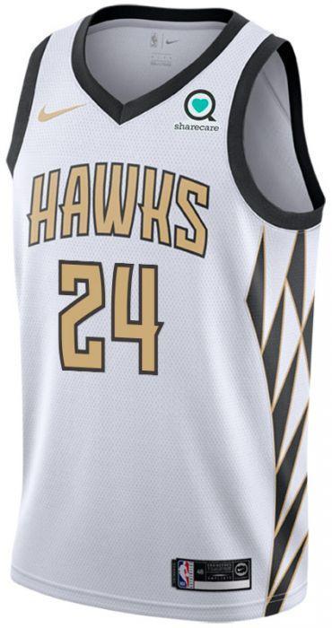 Bazemore City Edition Swingman Atlanta Hawks  White