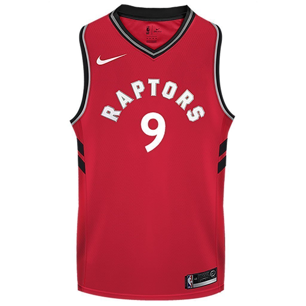 Raptors Adult Swingman Icon Jersey  Ibaka  Red