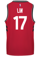 Load image into Gallery viewer, Raptors Adult Swingman Icon Jersey  Lin  Red