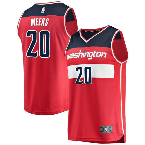 Youth Fanatics Branded Jodie Meeks Red Washington Wizards Fast Break Player Jersey  Icon Edition  Red