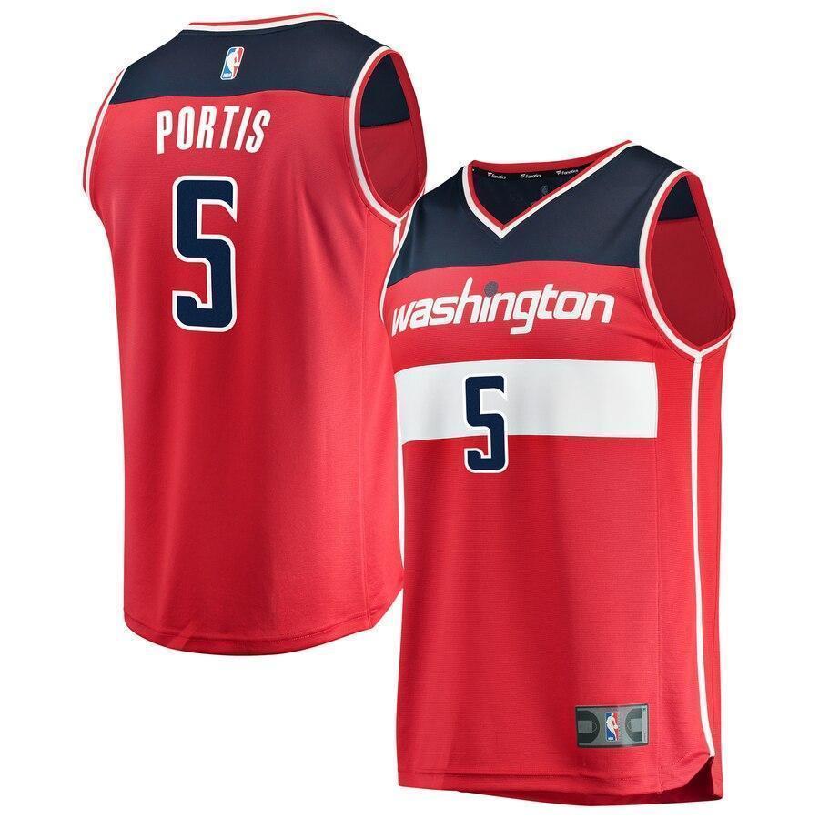 Men's Fanatics Branded Bobby Portis Red Washington Wizards Fast Break Replica Jersey – Icon Edition  Red