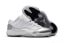 Load image into Gallery viewer, Nike Air Jordan 11 Retro Low White Metallic Silver Basketball Men