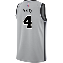 Load image into Gallery viewer, White San Antonio Spurs Men&#39;s Nike  Statement Edition Swingman Personalized Jersey   Grey
