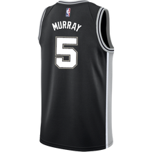 Load image into Gallery viewer, Murray San Antonio Spurs Men&#39;s Nike Custom Personalized Icon Swingman Jersey  Black