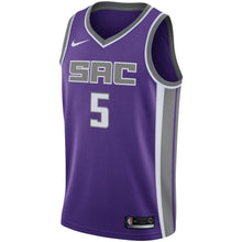 Load image into Gallery viewer, Men&#39;s Nike De&#39;Aaron Fox Purple Sacramento Kings Swingman Jersey  Icon Edition