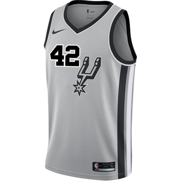 Poeltl San Antonio Spurs Men's Nike  Statement Edition Swingman Personalized Jersey   Grey