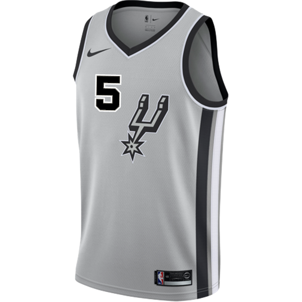 Murray San Antonio Spurs Men's Nike  Statement Edition Swingman Personalized Jersey   Grey