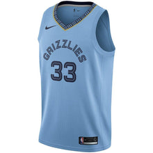 Load image into Gallery viewer, Men&#39;s Nike Marc Gasol Light Memphis Grizzlies Swingman Jersey  Statement Edition  Blue