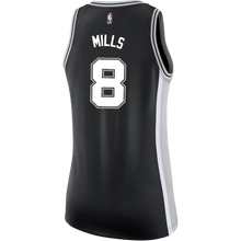 Load image into Gallery viewer, Mills San Antonio Spurs Women&#39;s Nike Custom Personalized Icon Swingman Jersey  Black