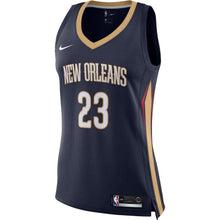 Load image into Gallery viewer, Women&#39;s Nike Anthony Davis Navy New Orleans Pelicans Swingman Jersey  Icon Edition  Navy