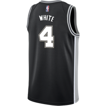 Load image into Gallery viewer, White San Antonio Spurs Men&#39;s Nike Custom Personalized Icon Swingman Jersey  Black