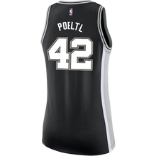 Load image into Gallery viewer, Poeltl San Antonio Spurs Women&#39;s Nike Custom Personalized Icon Swingman Jersey  Black