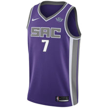 Load image into Gallery viewer, Men&#39;s Nike Skal Labissiere Purple Sacramento Kings Swingman Sponsor Patch Jersey  Icon Edition