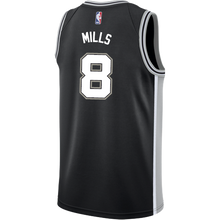 Load image into Gallery viewer, Mills San Antonio Spurs Men&#39;s Nike Custom Personalized Icon Swingman Jersey  Black