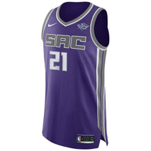 Load image into Gallery viewer, Men&#39;s Nike Deyonta Davis Purple Sacramento Kings Authentic Sponsor Patch Jersey – Icon Edition