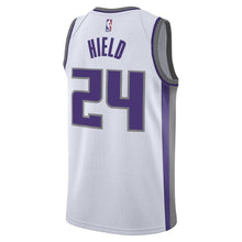 Load image into Gallery viewer, Men&#39;s Nike Buddy Hield White Sacramento Kings Swingman Sponsor Patch Jersey  Association Edition