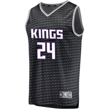 Load image into Gallery viewer, Men&#39;s Fanatics Branded Buddy Hield Black Sacramento Kings Fast Break Jersey  Statement Edition