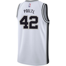 Load image into Gallery viewer, Poeltl San Antonio Spurs Men&#39;s Nike Custom Personalized Icon Swingman Jersey  White