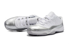 Load image into Gallery viewer, Nike Air Jordan 11 Retro Low White Metallic Silver Basketball Men