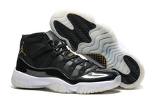 Load image into Gallery viewer, Nike Air Jordan Men 11 Black White Gold Basketball Men