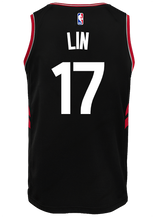 Load image into Gallery viewer, Raptors Adult Swingman Statement Jersey  Lin  Black