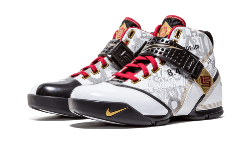 Nike Zoom Lebron 5 Wh-blk-mtgd