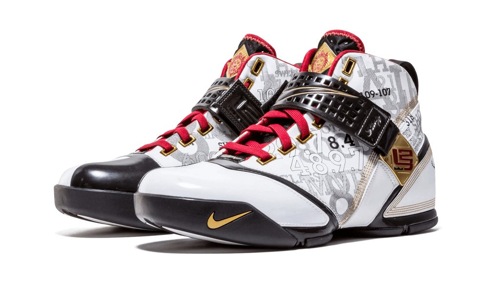 Nike Zoom Lebron 5 Wh-blk-mtgd