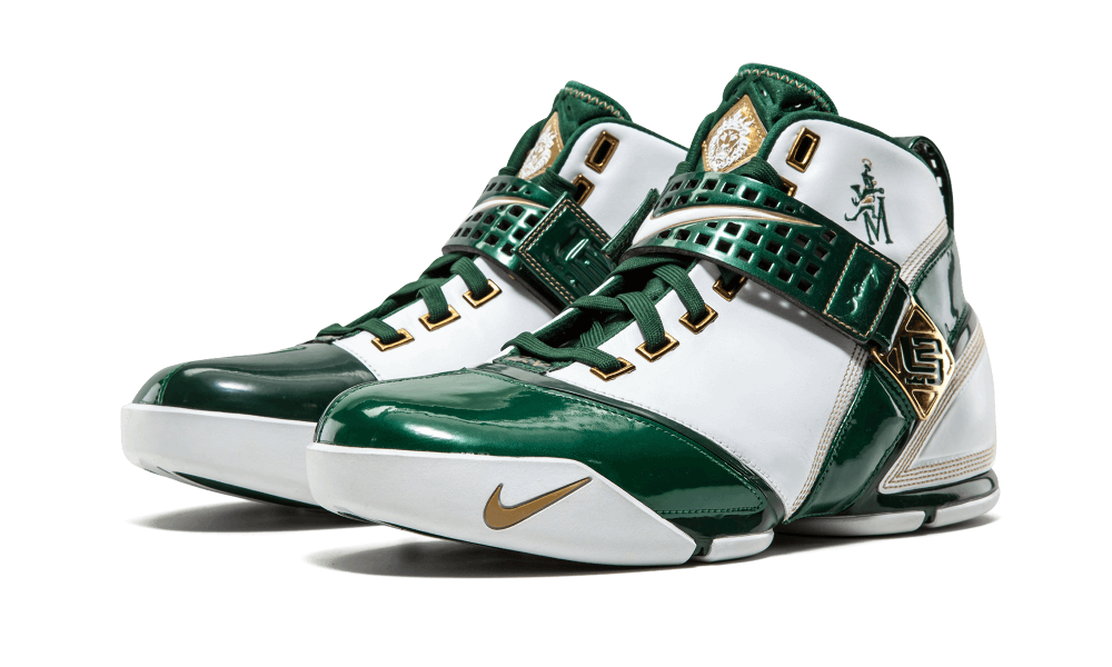 Nike Zoom Lebron 5 White/white-mtllc Gold-dp Frst