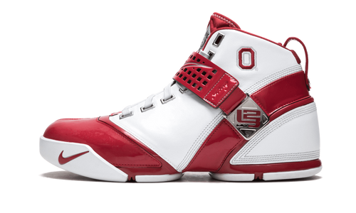 Nike Zoom Lebron 5 Wht/vrsty Rd-mtllc Slvr (osu)