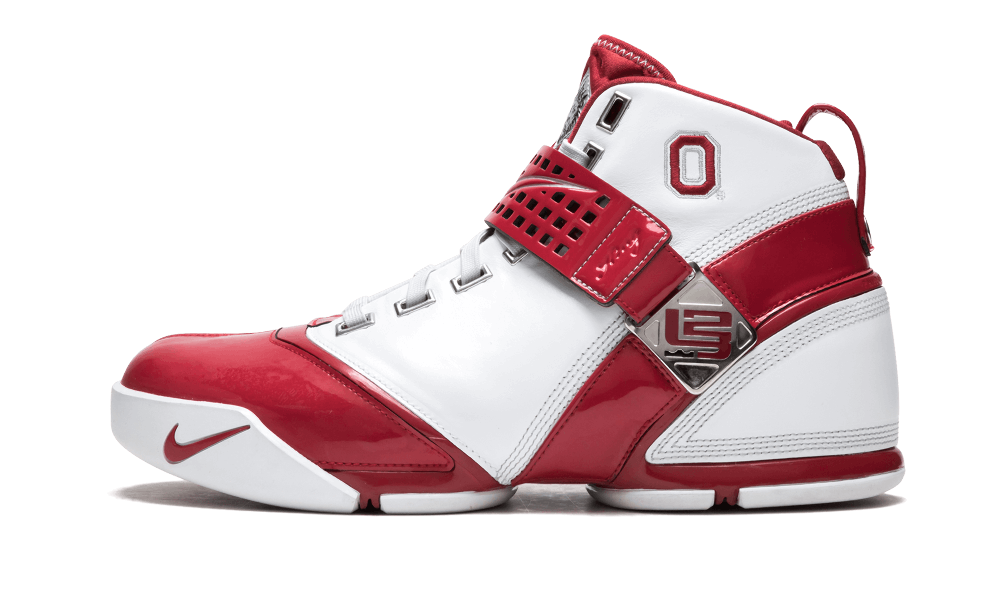 Nike Zoom Lebron 5 Wht/vrsty Rd-mtllc Slvr (osu)