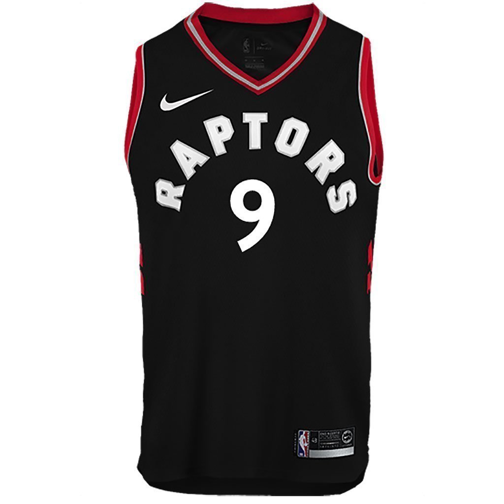 Raptors Adult Swingman Statement Jersey  Ibaka  Black