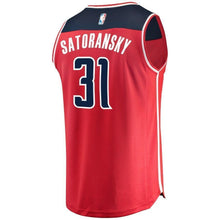 Load image into Gallery viewer, Youth Fanatics Branded Tomas Satoransky Red Washington Wizards Fast Break Player Jersey  Icon Edition  Red