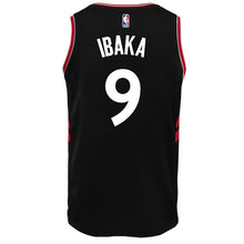 Load image into Gallery viewer, Raptors Adult Swingman Statement Jersey  Ibaka  Black