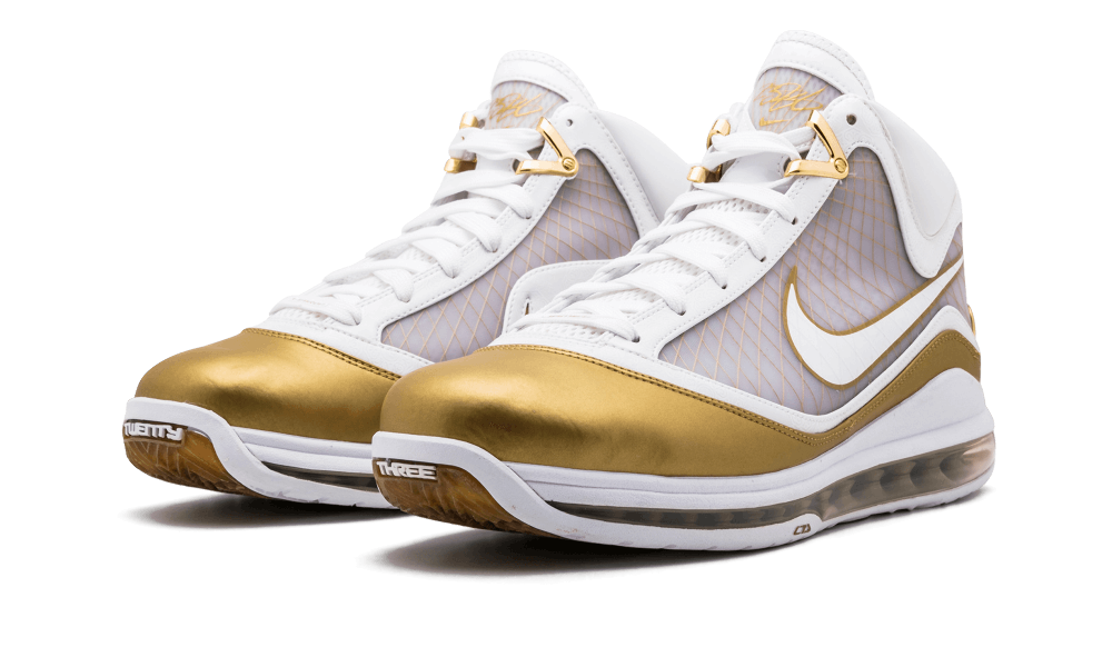 Nike Air Max Lebron 7 White/white-metallic Gold