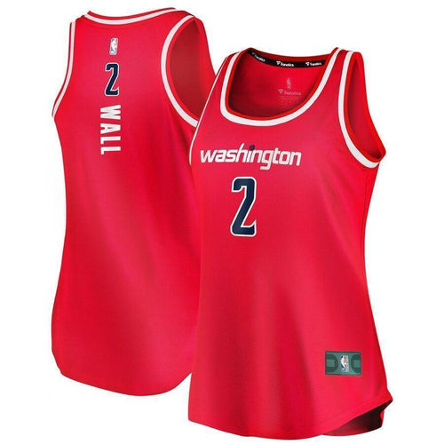 Women's Fanatics Branded John Wall Red Washington Wizards Fast Break Tank Jersey  Icon Edition  Red
