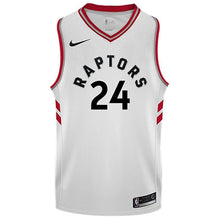 Load image into Gallery viewer, Raptors Adult Swingman Association Jersey  Powell  White