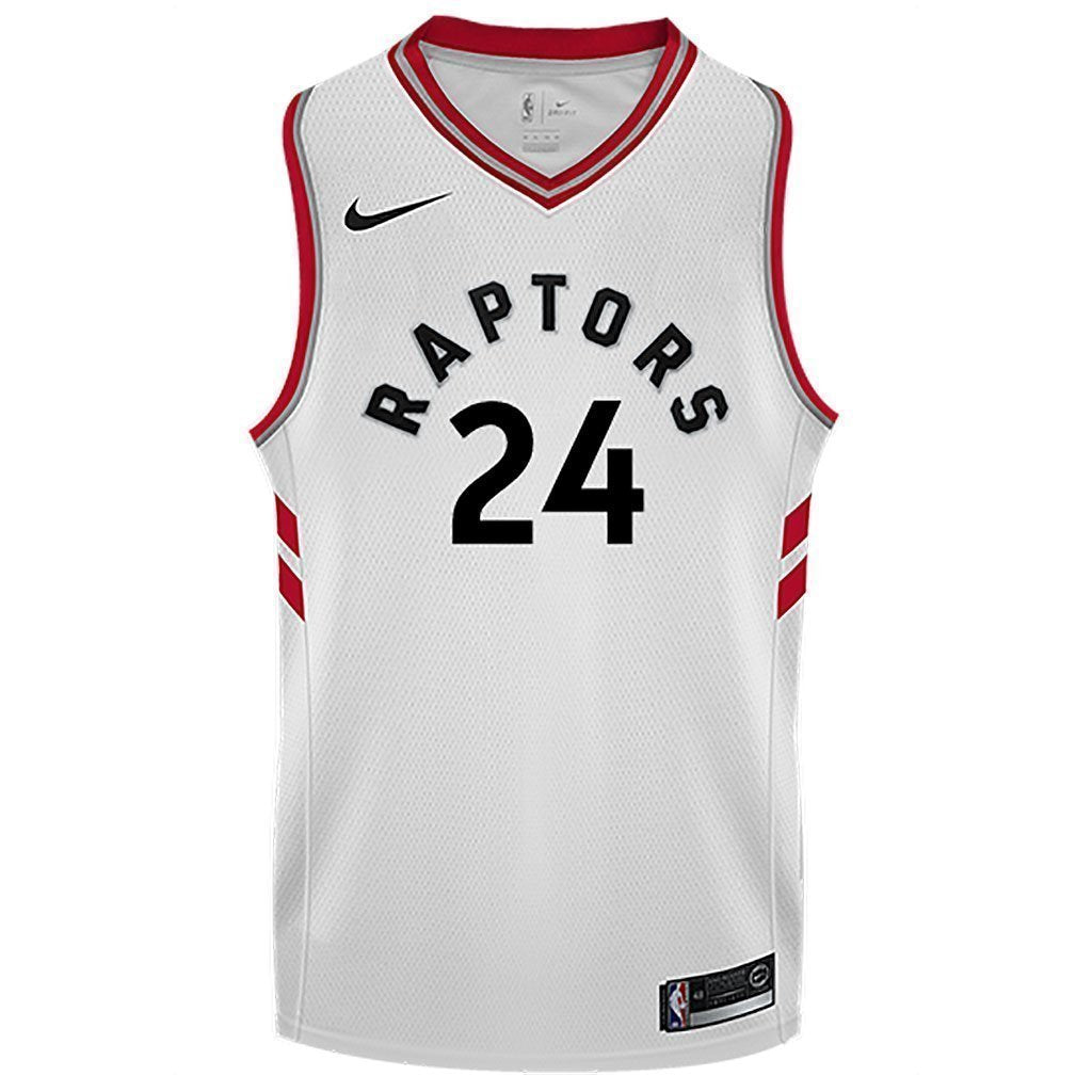 Raptors Adult Swingman Association Jersey  Powell  White