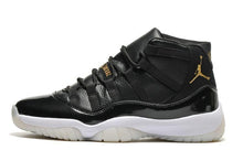 Load image into Gallery viewer, Nike Air Jordan Men 11 Black White Gold Basketball Men