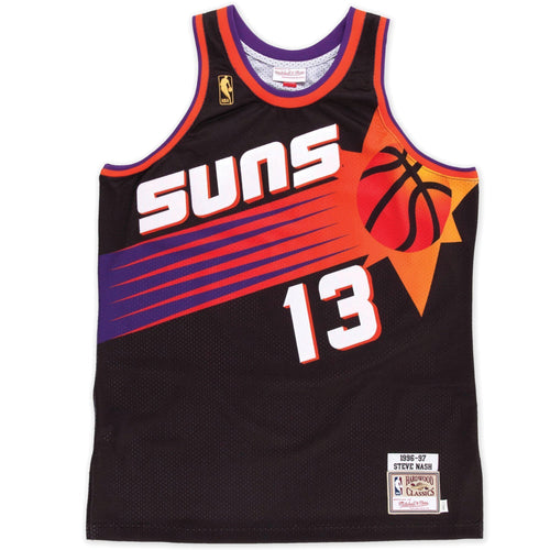 Nba Phoenix Suns Steve Nash Hardwood Classics Throwback Home Jersey  Black