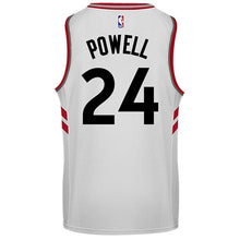 Load image into Gallery viewer, Raptors Adult Swingman Association Jersey  Powell  White