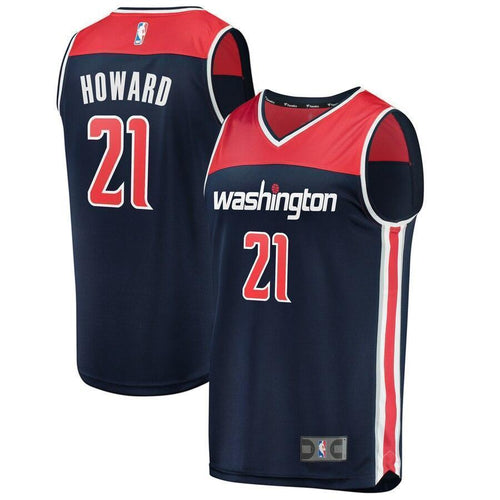Men's Fanatics Branded Dwight Howard Navy Washington Wizards Fast Break Replica Player Jersey  Statement Edition  Navy