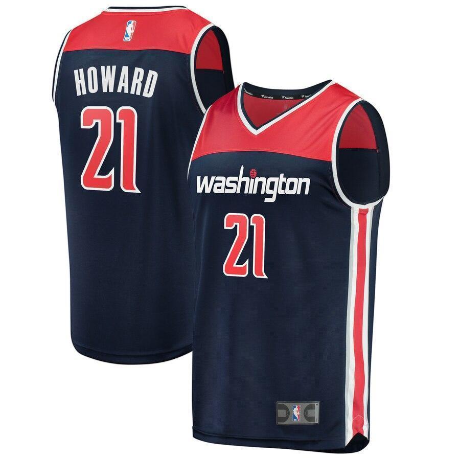 Men's Fanatics Branded Dwight Howard Navy Washington Wizards Fast Break Replica Player Jersey  Statement Edition  Navy
