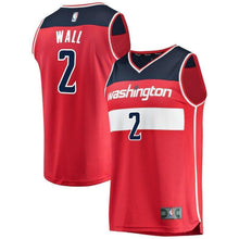 Load image into Gallery viewer, Youth Fanatics Branded John Wall Red Washington Wizards Fast Break Player Jersey  Icon Edition  Red