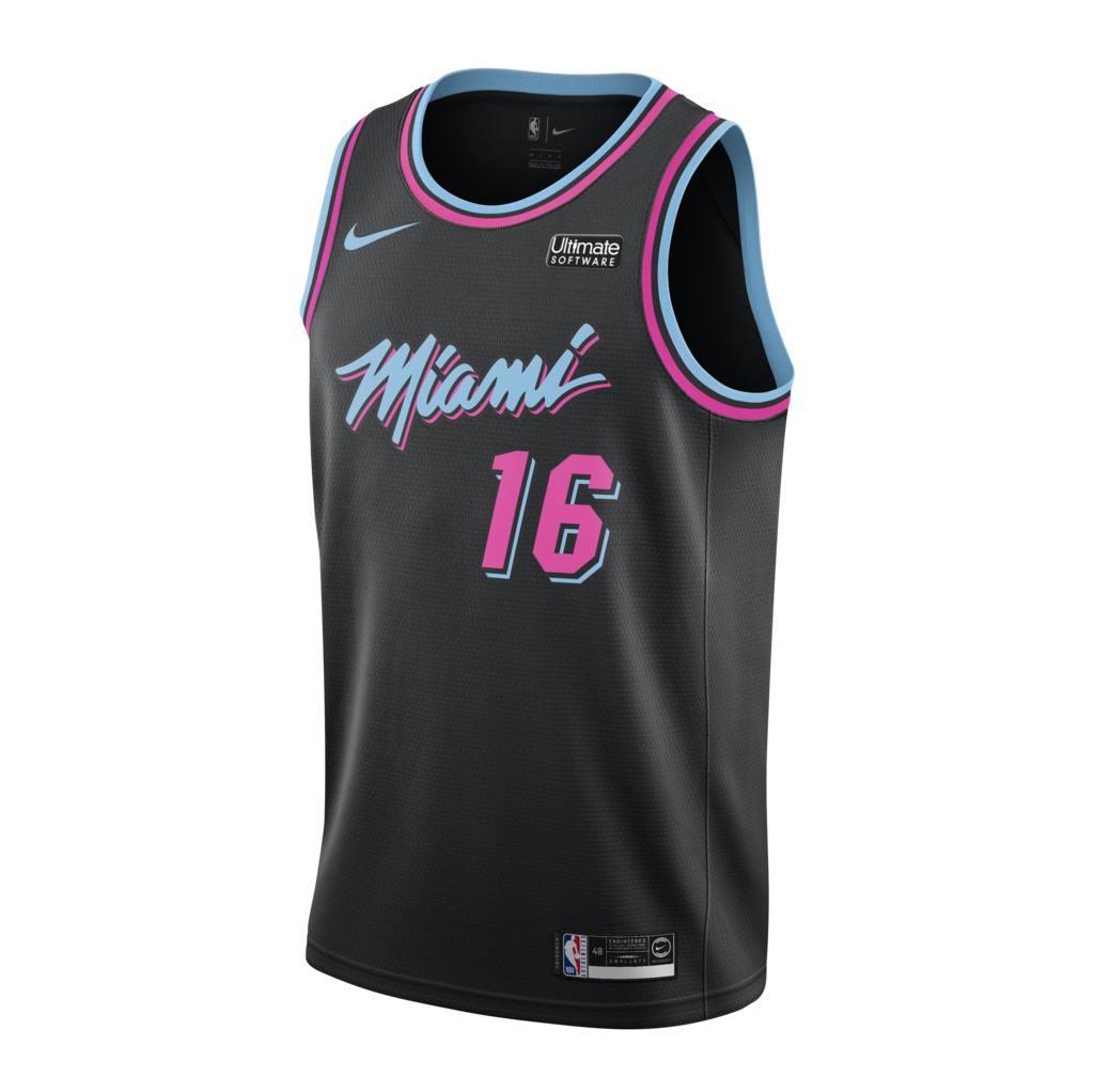 James Johnson Nike Miami Heat Vice Nights Swingman Jersey  Black