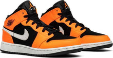 Load image into Gallery viewer, Nike Air Jordan 1 Mid GS Orange Black Shoes Basketball Men